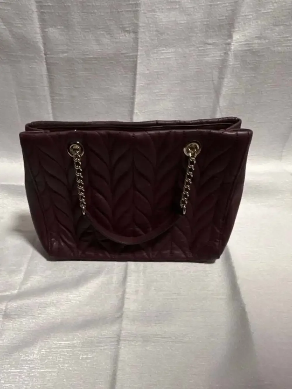 Kate Spade Meena Briar Lane Quilted Leather Satchel  Burgundy Cherrywood&wallet